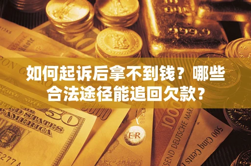 武汉如何起诉后拿不到钱？哪些合法途径能追回欠款？