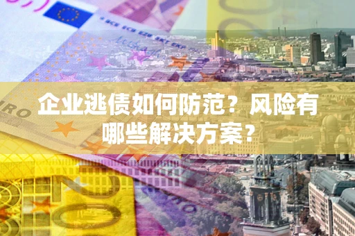 武汉企业逃债如何防范？风险有哪些解决方案？