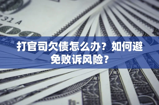 武汉打官司欠债怎么办？如何避免败诉风险？