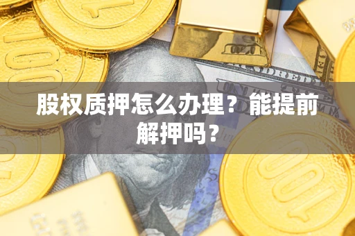 武汉股权质押怎么办理？能提前解押吗？