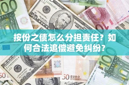 武汉按份之债怎么分担责任？如何合法追偿避免纠纷？